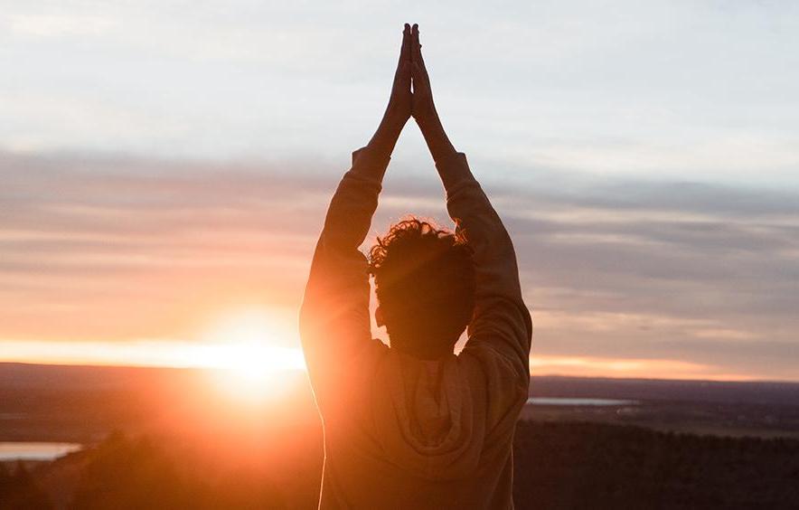 person in yoga pose